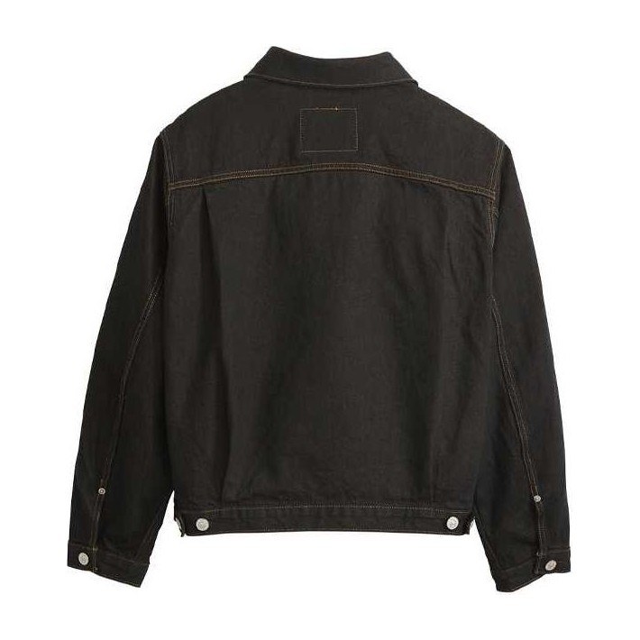 Stussy x Levi's SS24 Logo Embroidered Trucker Jacket Black