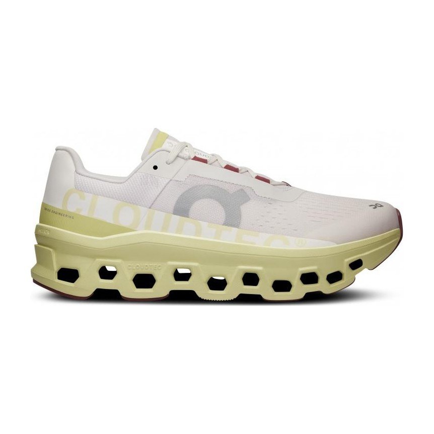 On Cloudmonster White Green