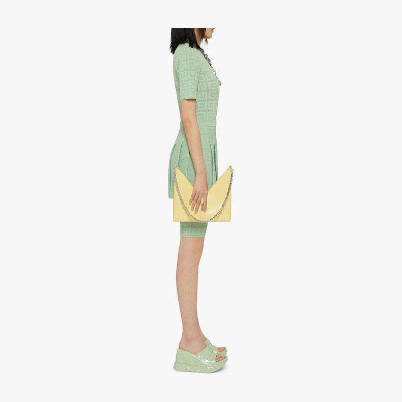 Givenchy SS22 Pleated Skirt Green