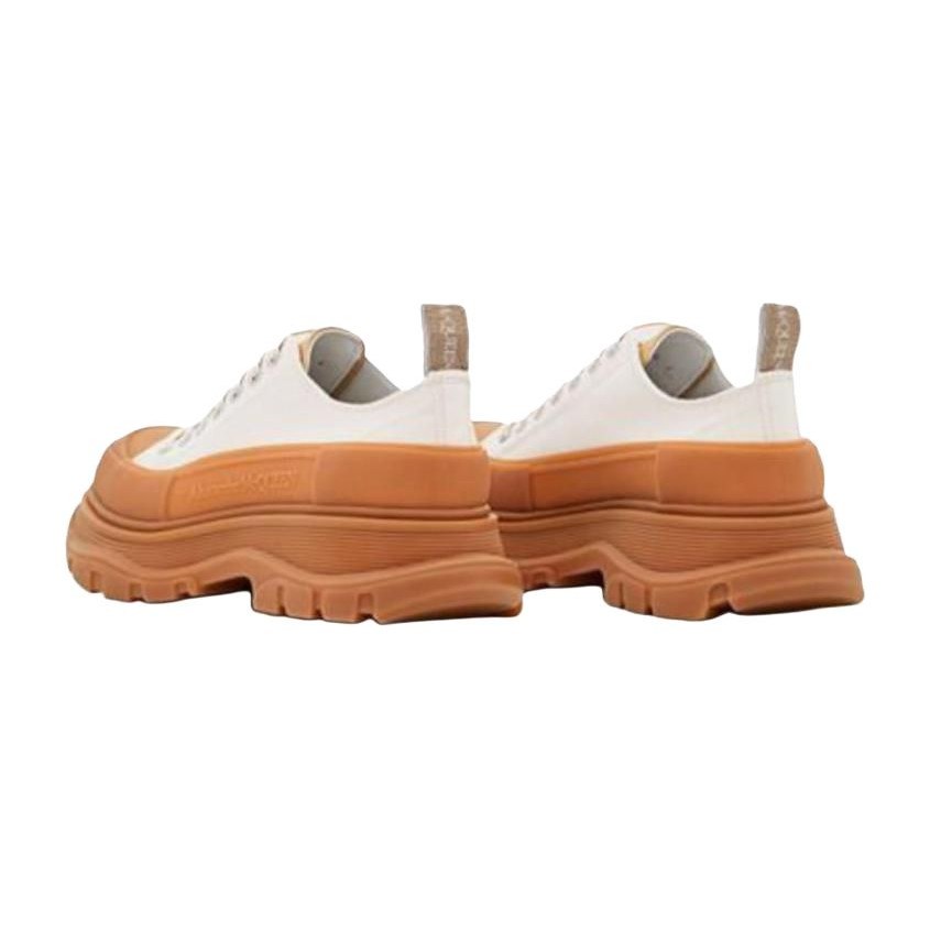 Alexander McQueen Canvas Platform Sneakers White