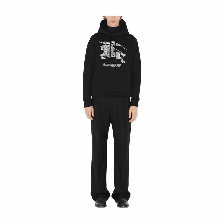 Burberry SS23 Logo Embroidery Sweatshirt Black