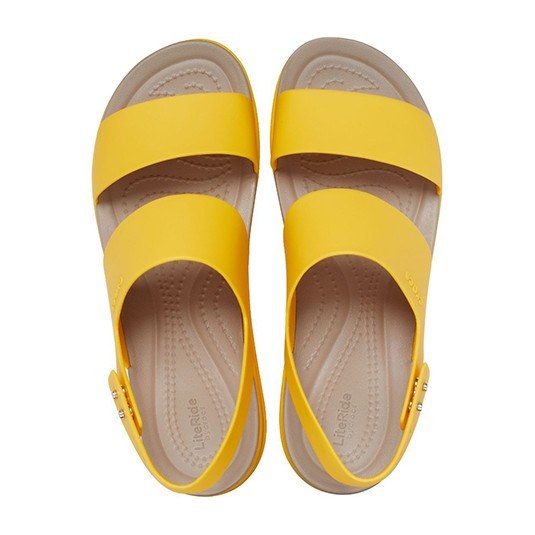 Crocs Brooklyn Platform Sandals Yellow