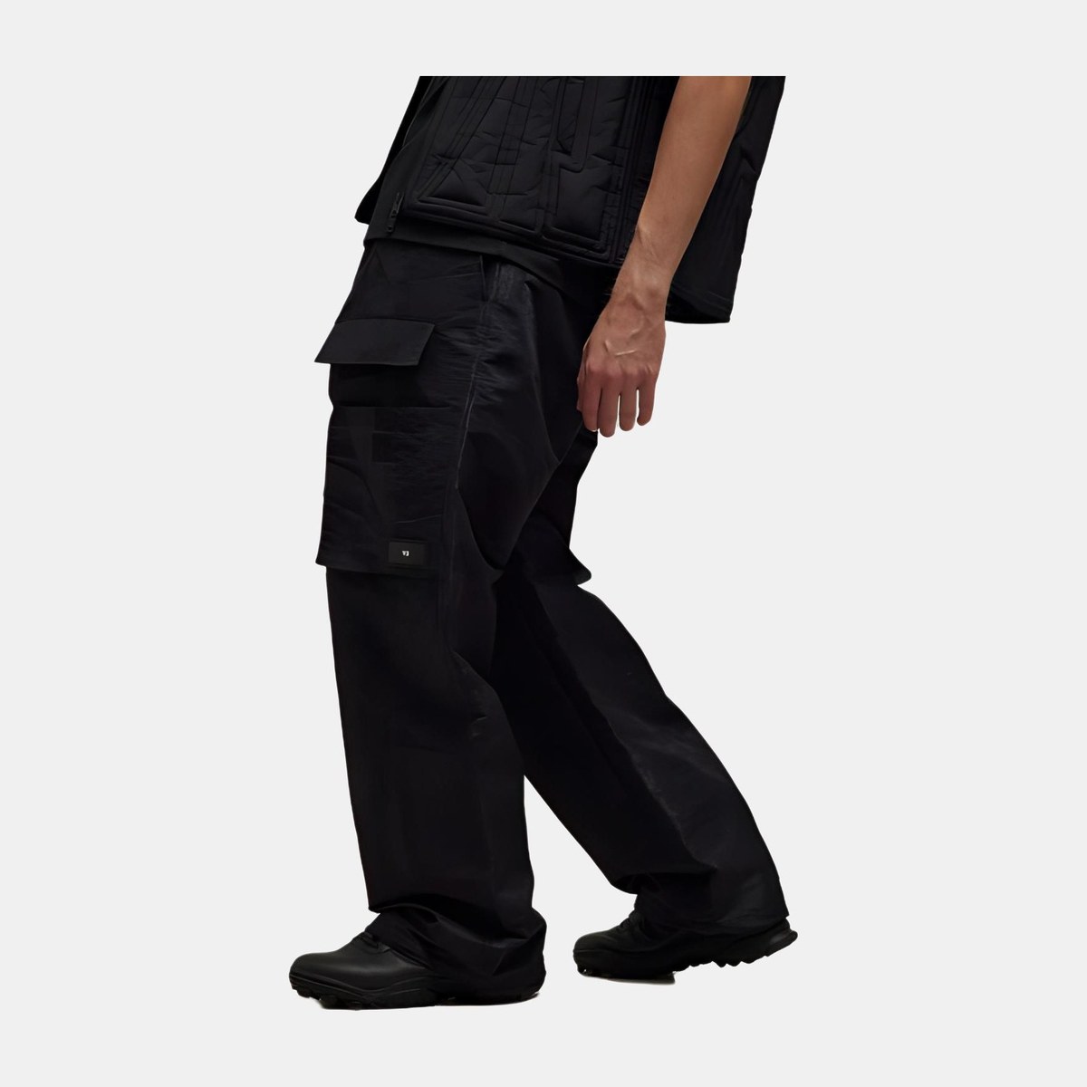 Y-3 LINED RIPS PNTS