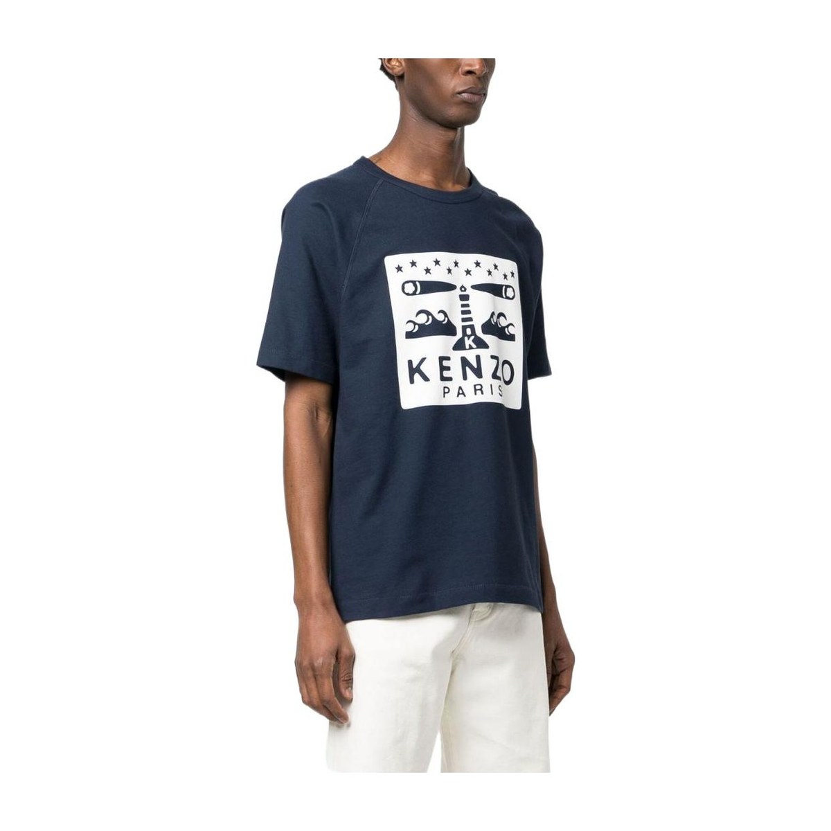 KENZO SS23 Logo Crewneck T-Shirt Blue