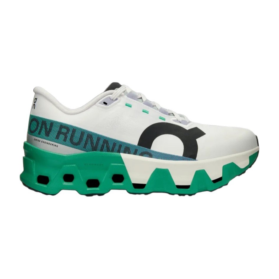 On Cloudmonster White Green Black