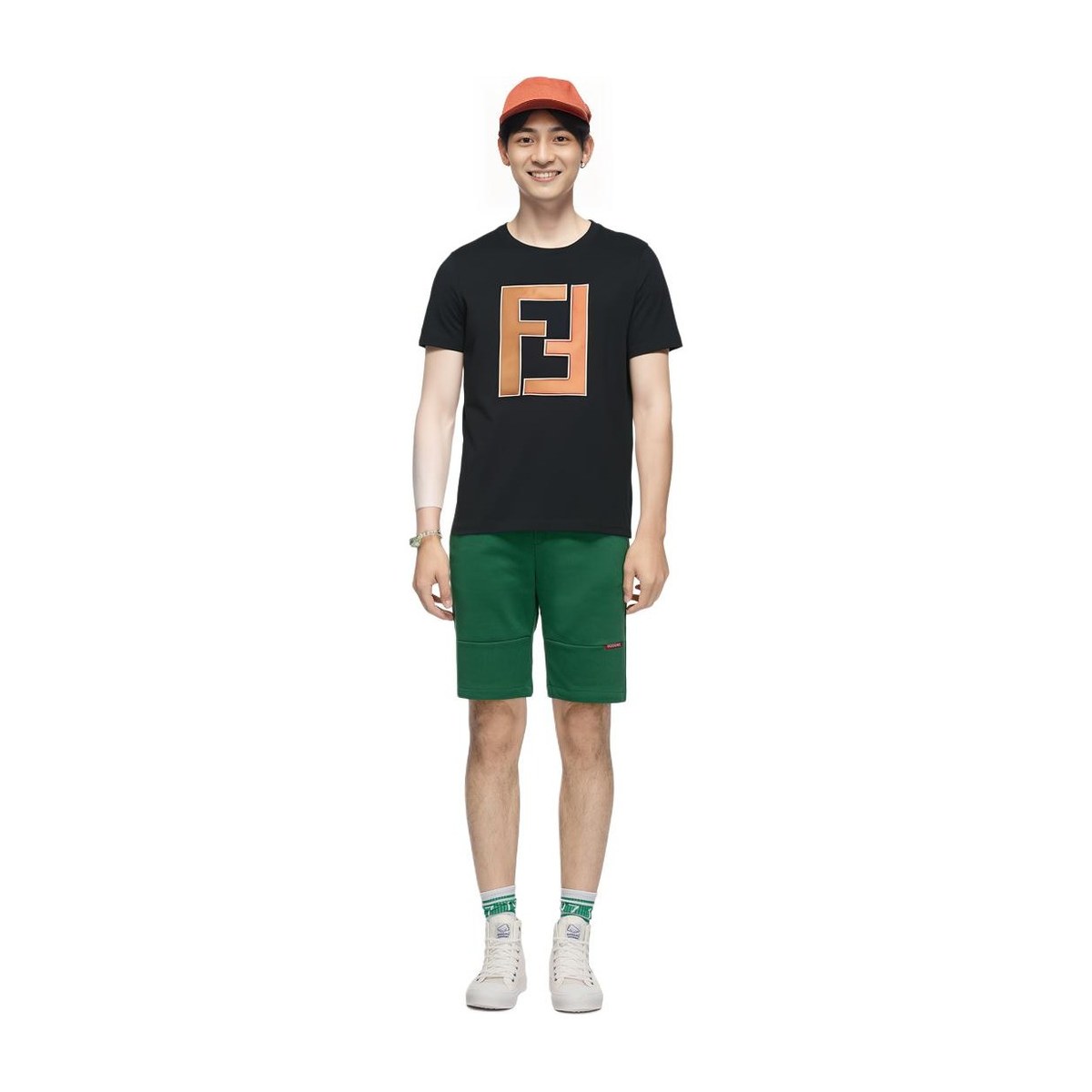 Fendi Logo Print T-Shirt