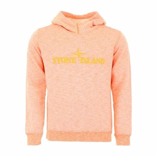 Stone Island Ghost Pieces Hoodie Orange