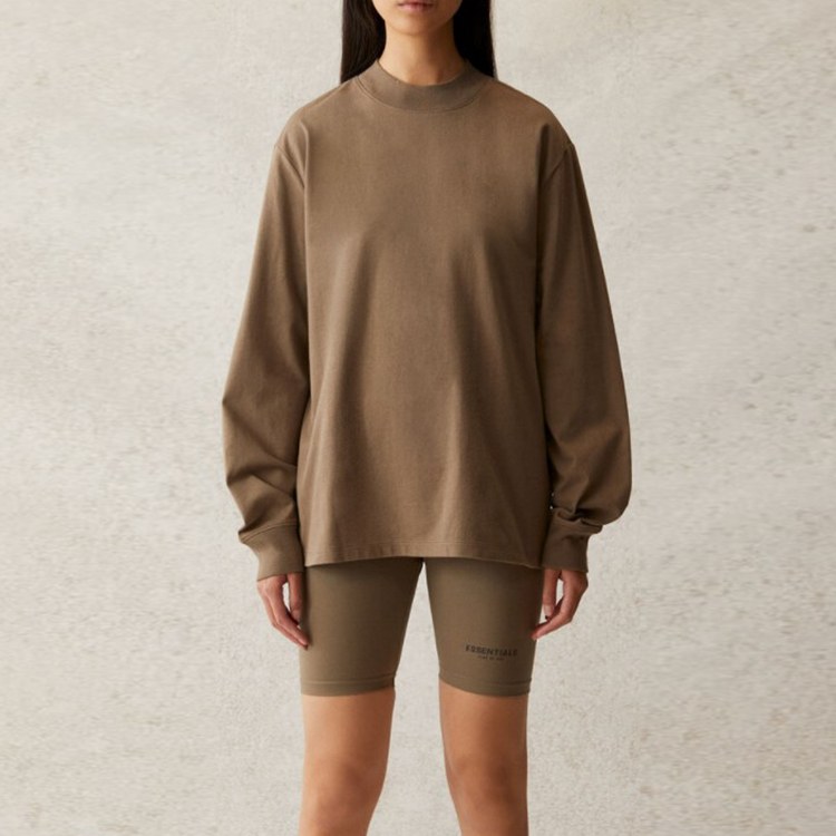 Fear of God Essentials SS21 Long Sleeve Tee Taupe