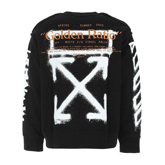 OFF-WHITE Graffiti Long Sleeve Sweatshirt Black