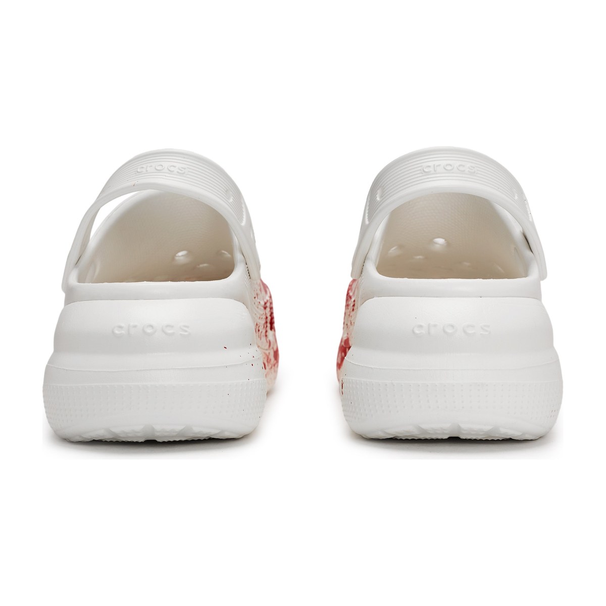 Crocs Crush Clog White Red