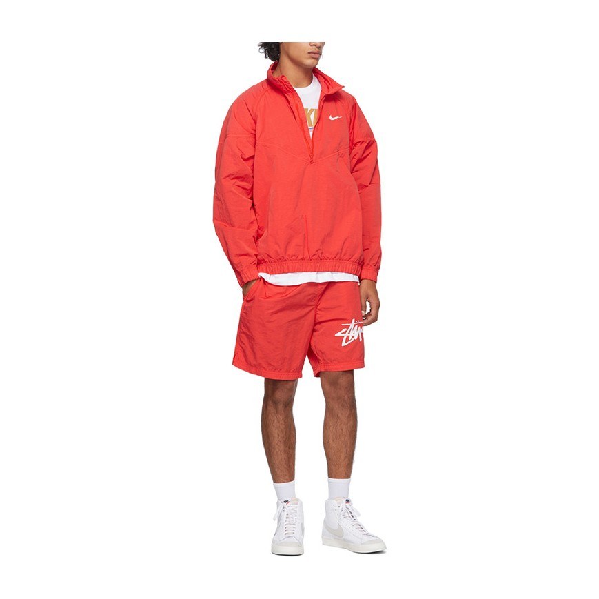 Stussy x Nike Logo Shorts Red
