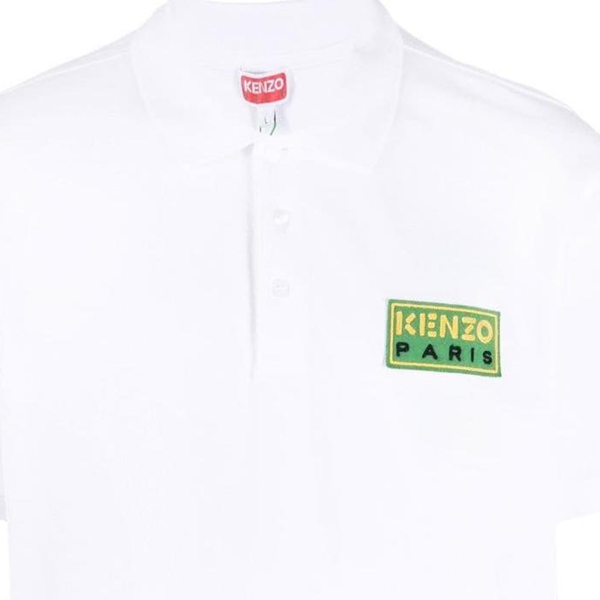KENZO SS23 Logo Polo Shirt White