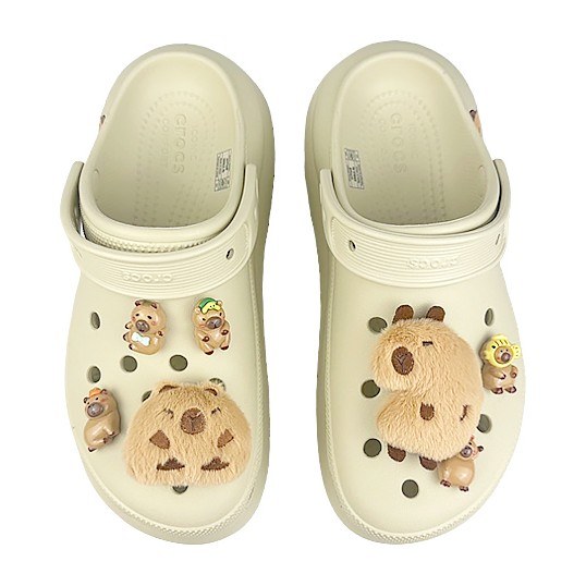 Crocs Classic Clog White Brown