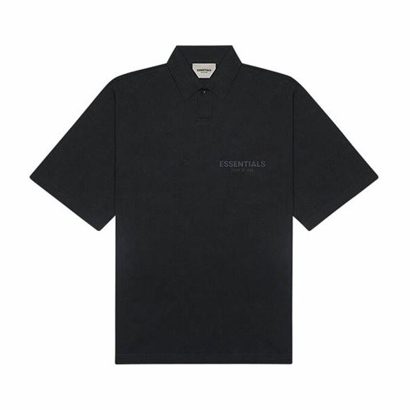 Fear of God Essentials SS20 Graphic Black Polo