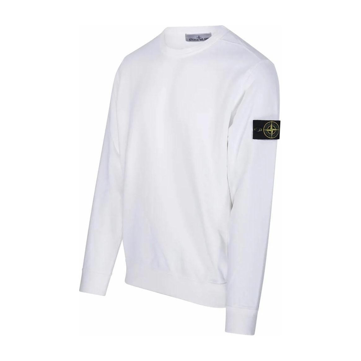 Stone Island Logo Crewneck Sweatshirt White