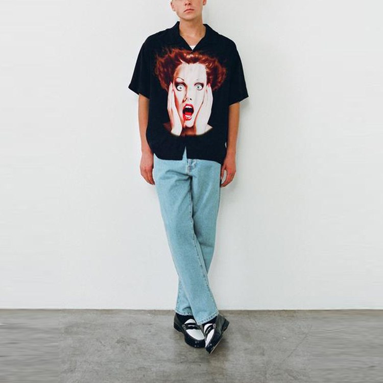 Stussy Harumi V-Neck T-Shirt Black
