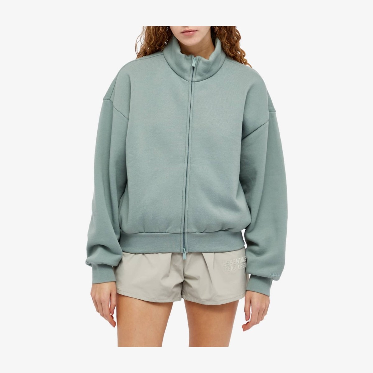 Fear of God Essentials Fullzip Jacket Sycamore Mist Blue