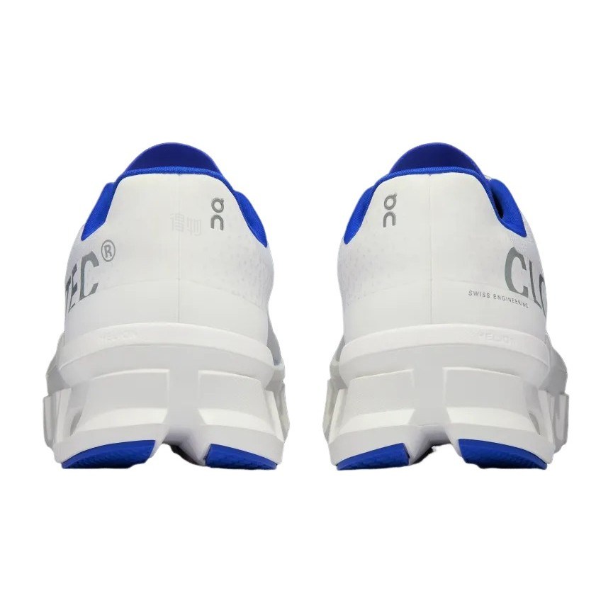 On Cloudmonster White Blue