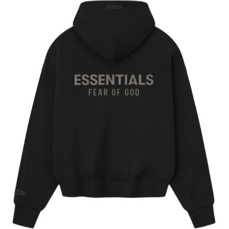 Fear of God Essentials SS25 Classic Fit Hoodie Jet Black