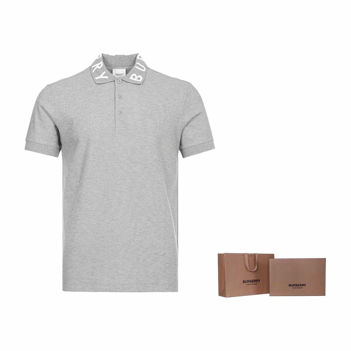 Burberry Polo Shirt Grey
