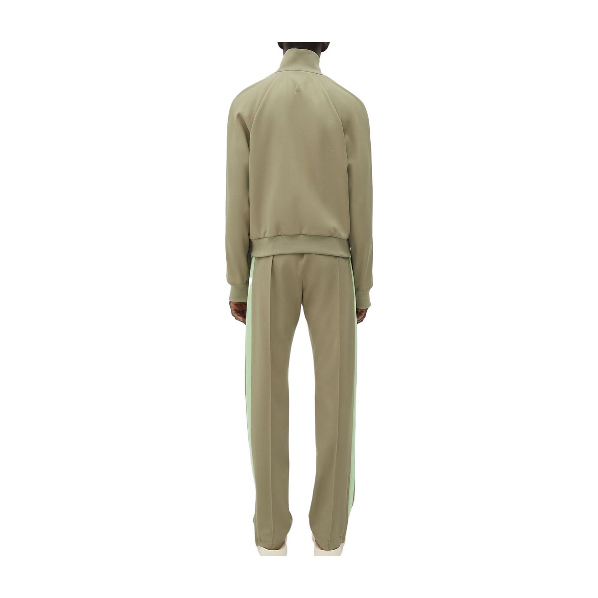 Bottega Veneta SS23 Striped Sleeve Jacket Green