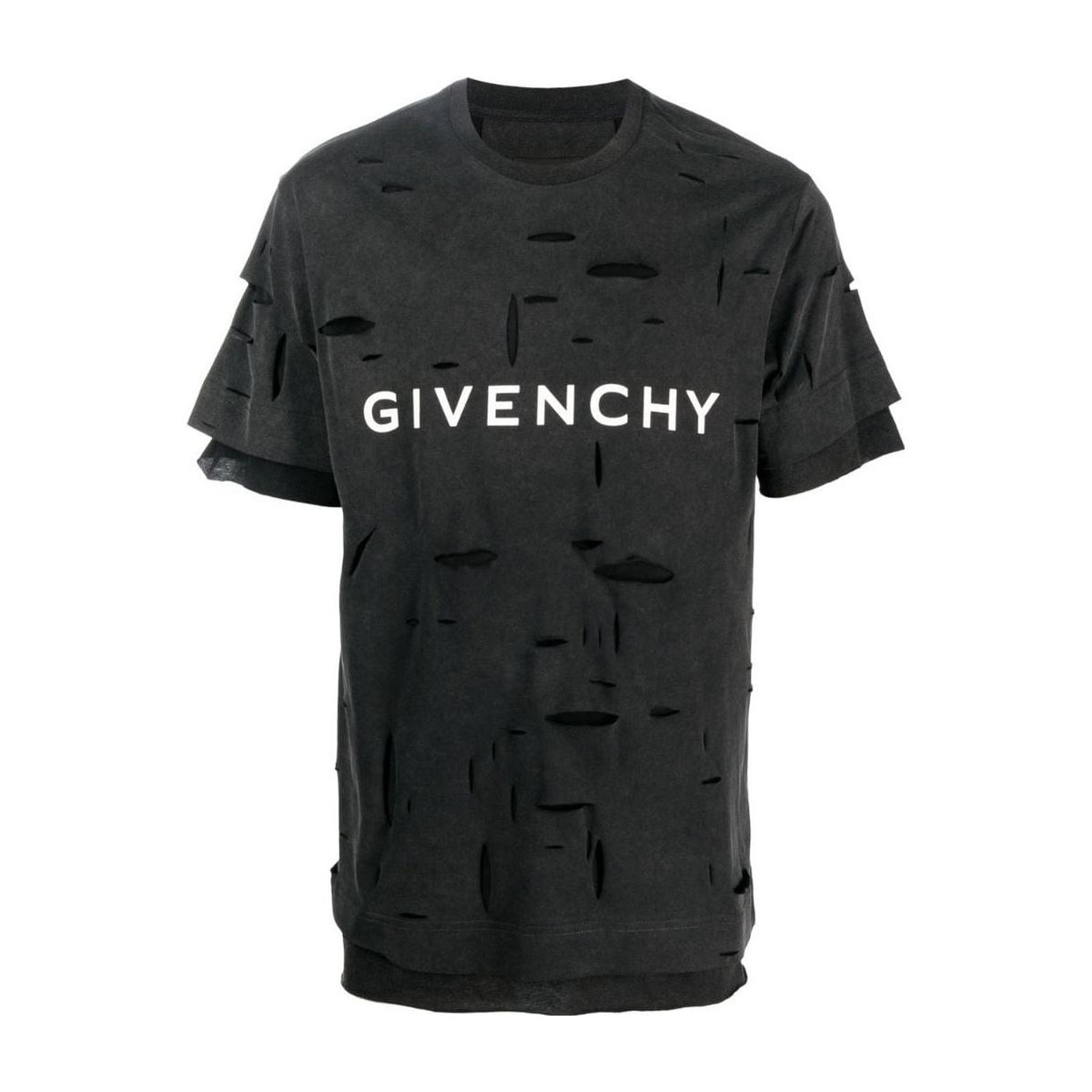 Givenchy SS23 Logo Print Crewneck T-Shirt Black