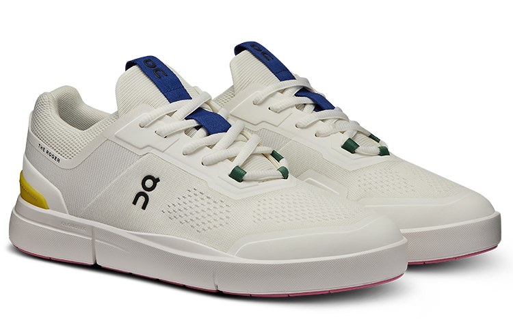 On x Federer Low White Yellow