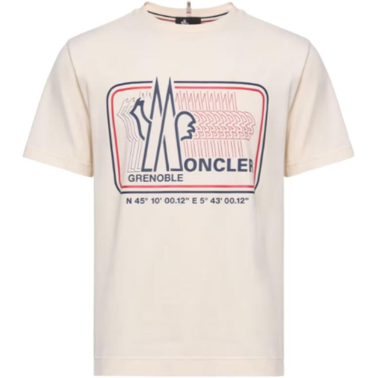 Moncler SS26 T-shirt in misto cotone con logo Logo T