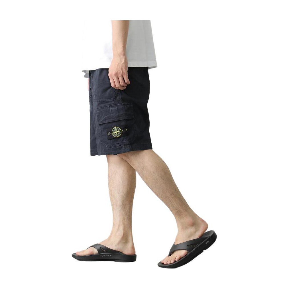 Stone Island Navy Blue Shorts
