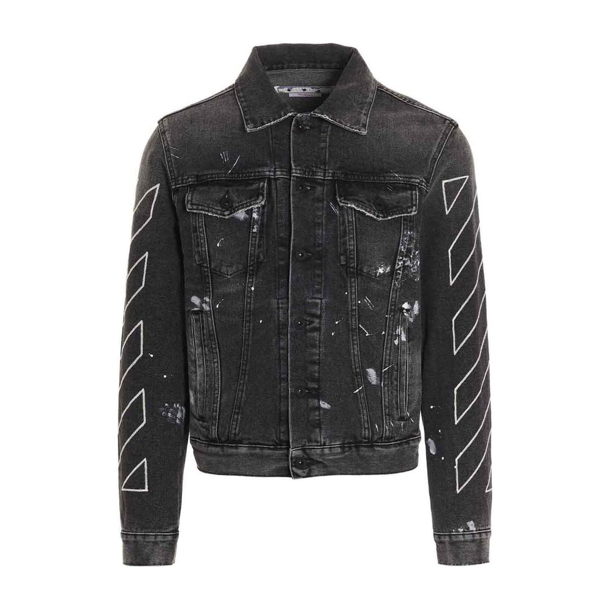 OFF-WHITE SS22 Denim Jacket Black