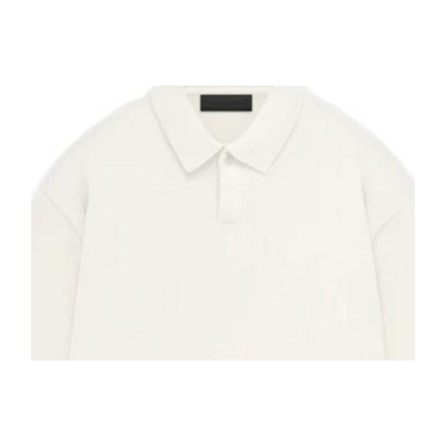 Fear of God Essentials Knit Polo Cloud Dancer