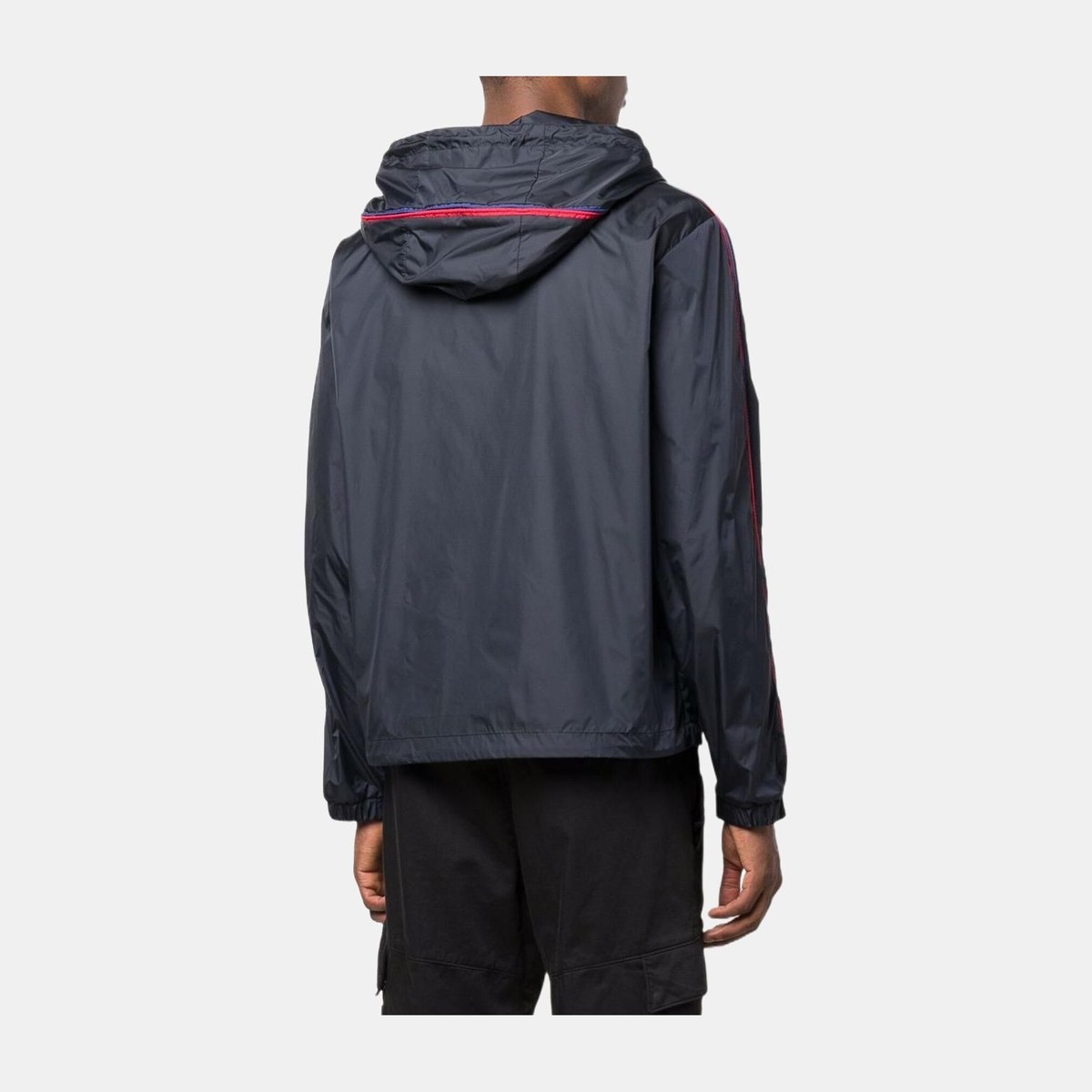 Moncler SS22 Logo Patch Hoodie Jacket Blue