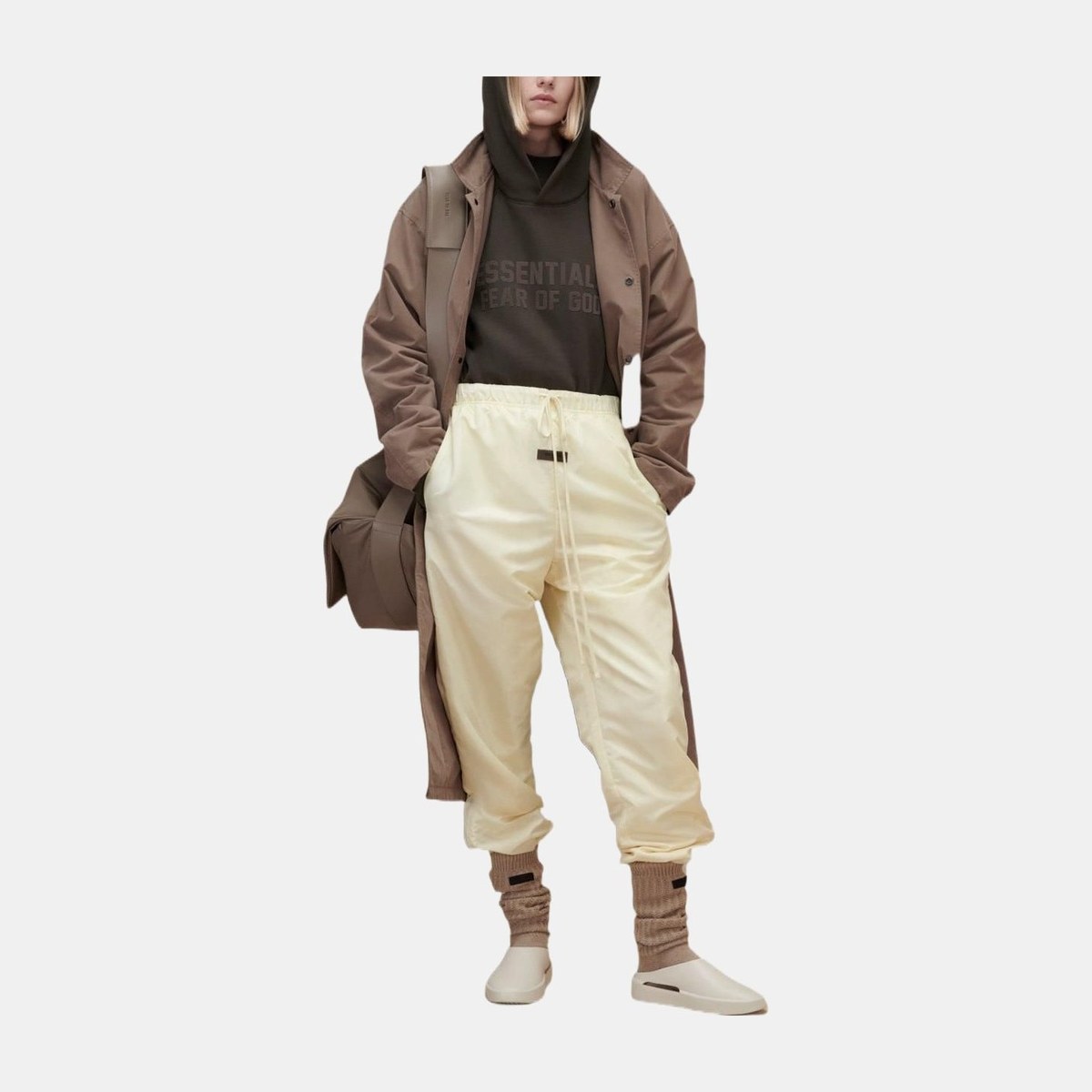 Fear of God Essentials Hoodie Wood