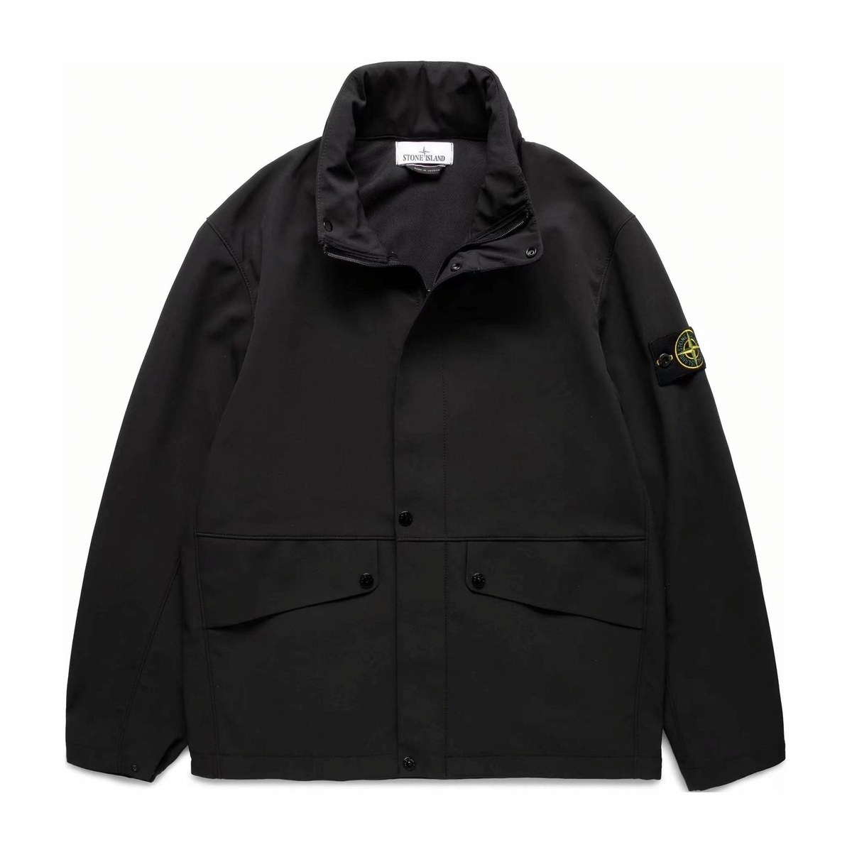 Stone Island Soft Shell Jacket Black