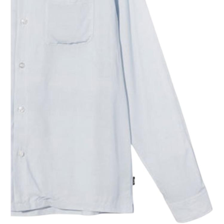 Stussy Long Sleeve Shirt Light Grey