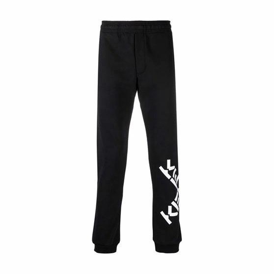 KENZO Logo Slim Sweatpants Black