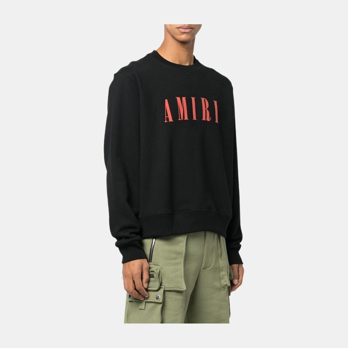 AMIRI FW22 Logo Crewneck Sweatshirt Black