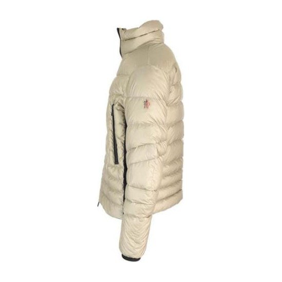 Moncler Slim Fit Zip Jacket Light Beige
