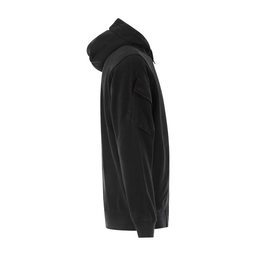 Stone Island Hoodie Jacket Black