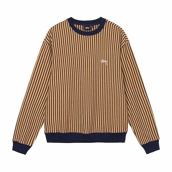 Stussy Logo Crewneck Yellow