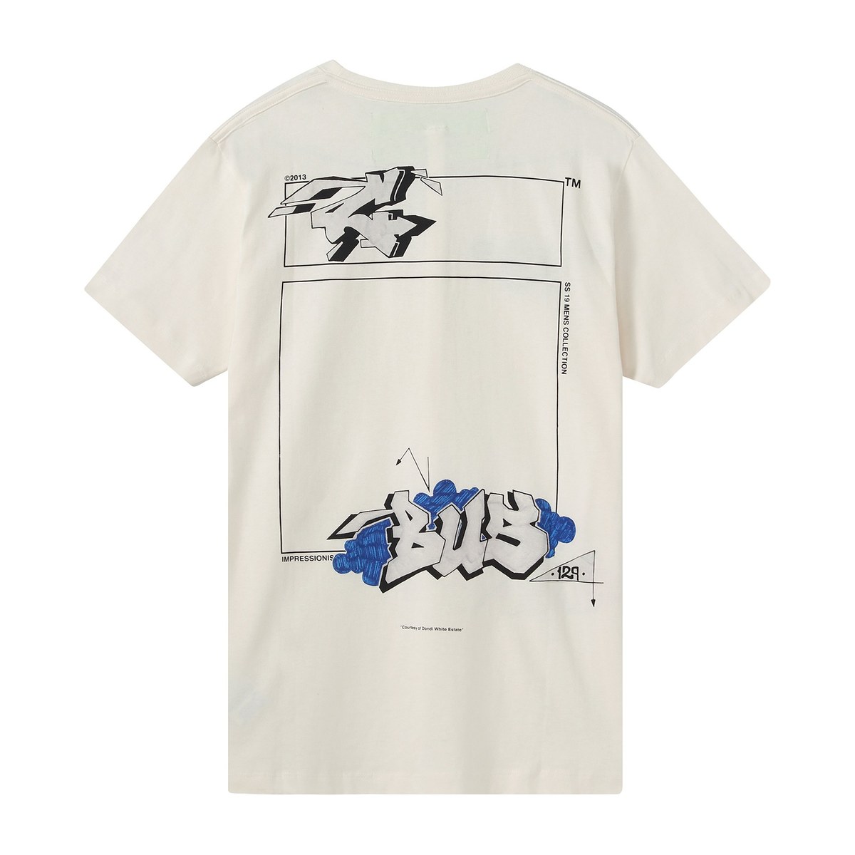 Off-White Graffiti Print T-Shirt White