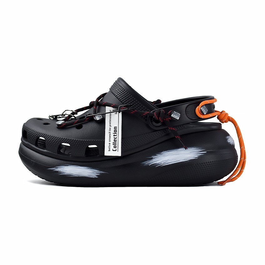 Crocs Classic Clog Black Orange Green