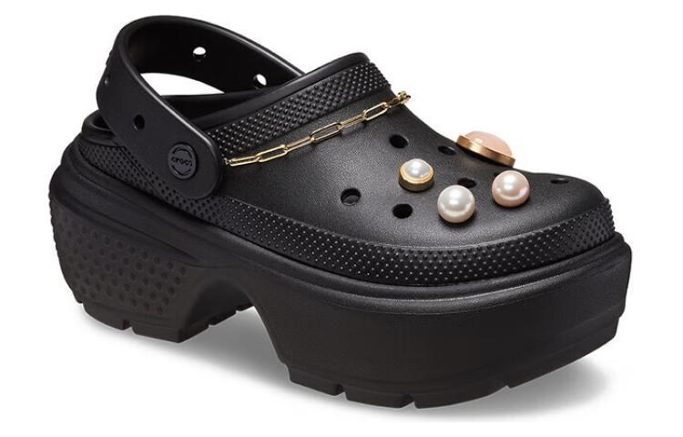 Crocs EVA Crystal Snowhouse Clogs Black