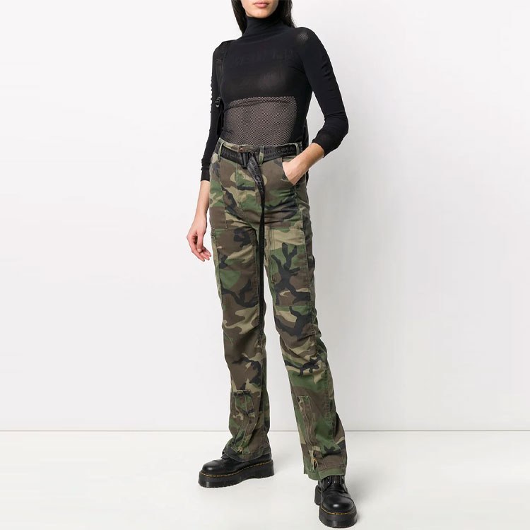 AMBUSH FW21 Turtleneck Mesh Long Sleeve Top Black