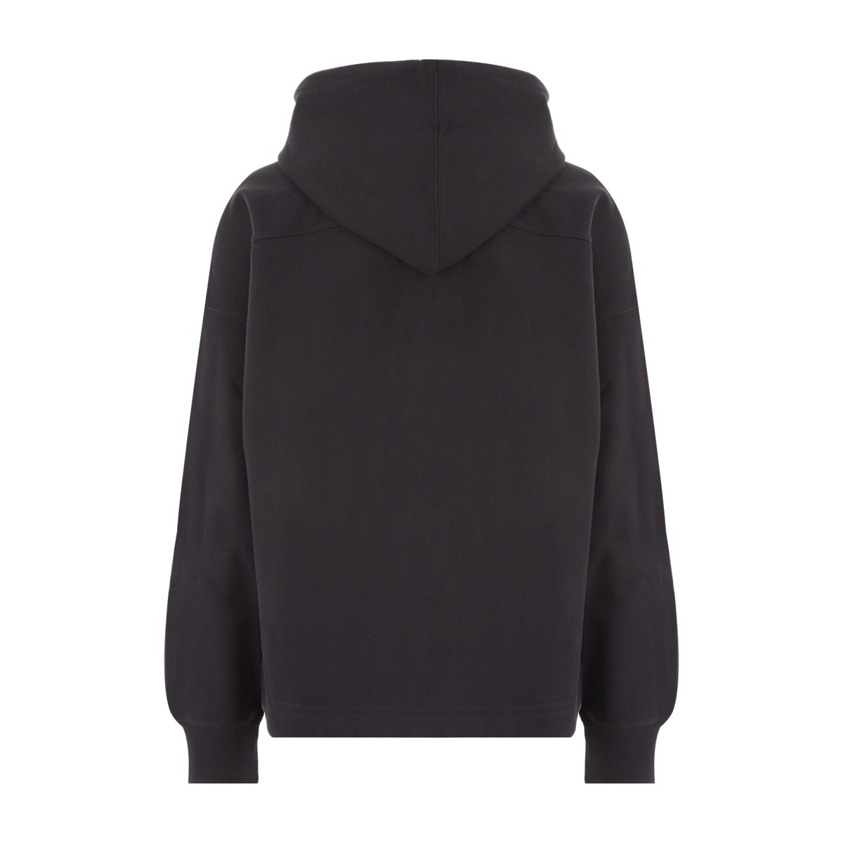 Y-3 Logo Print Hoodie Black