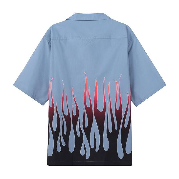 KENZO FW22 Flame Print Short Sleeve Shirt