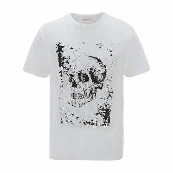 Alexander McQueen SS22 Skull Logo T-Shirt White