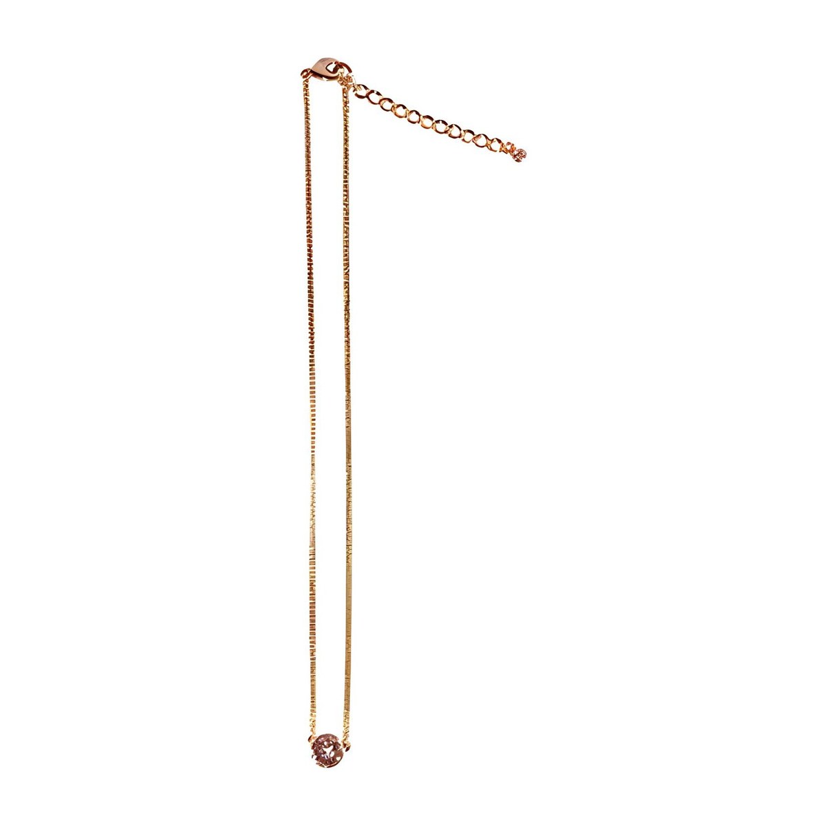 Givenchy Crystal Round Necklace Rose Gold