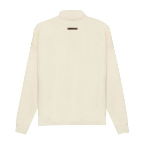 Fear of God Essentials SS21 Pull-Over Mockneck ButtercreamCream Logo