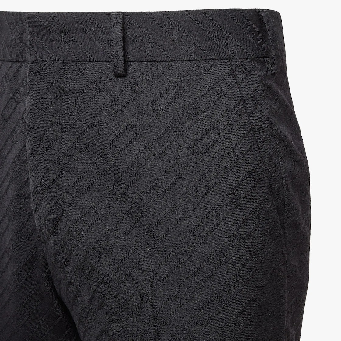 Fendi SS23 Logo Jacquard Zip Pants